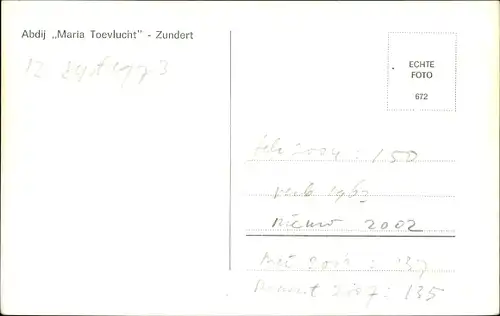 Ak Zundert Nordbrabant Niederlande, Cisterciënzer Abdij Maria Toevlucht