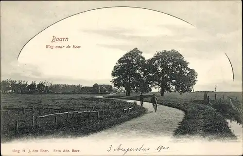 Ak Baarn Utrecht Niederlande, Weg naar de Eem
