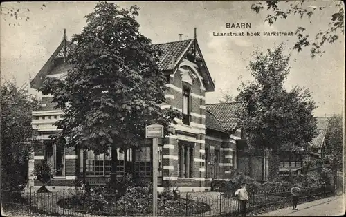 Ak Baarn Utrecht Niederlande, Laanstraat hoek Parkstraat