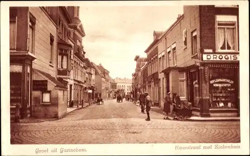 Ak Gorinchem Südholland, Haarstraat met Ziekenhuis