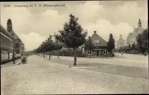 Ak Delft Südholland Niederlande, Julianalaan en T H