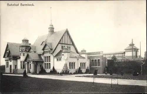 Ak Hamburg Nord Barmbek, Bahnhof
