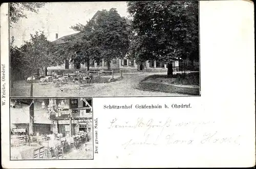 Ak Gräfenhain Ohrdruf in Thüringen, Schützenhof