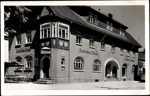 Ak Cunewalde in der Lausitz, Gasthaus Deutsches Haus