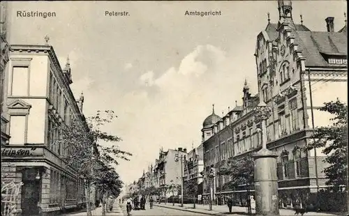 Ak Rüstringen Wilhelmshaven in Niedersachsen, Amtsgericht, Peterstraße