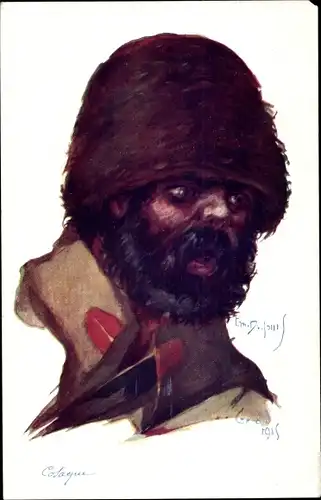 Künstler Ak Dupuis, E., Cosaque, 1915