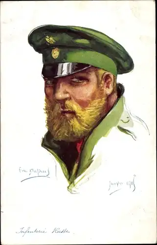 Künstler Ak Dupuis, Emil, Infanterie Russe, Nos Allies