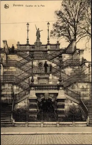 Ak Verviers Wallonien Lüttich, Escalier de la Paix