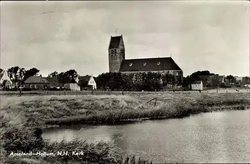 Ak Hollum Ameland Friesland Niederlande, N. H. Kerk