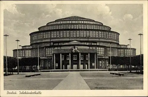 Ak Wrocław Breslau Schlesien, Jahrhunderthalle