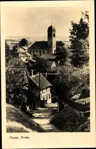 Ak Mosel Zwickau in Sachsen, Kirche