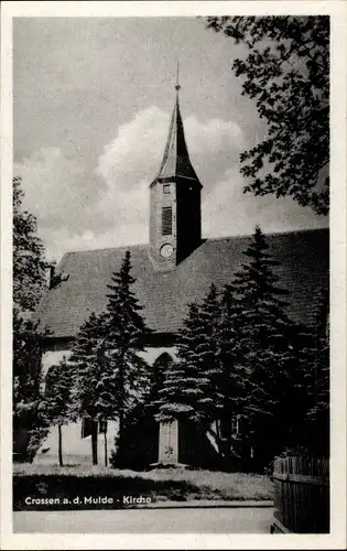 Ak Crossen an der Mulde Zwickau Sachsen, Kirche