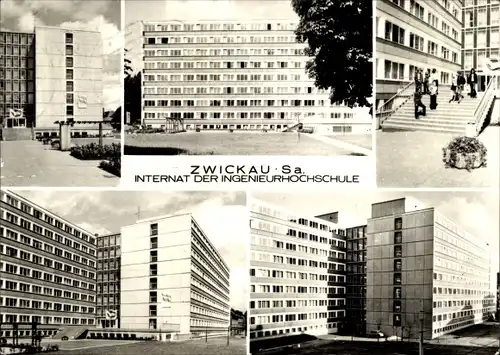 Ak Zwickau in Sachsen, Internat der Ingenieurhochschule