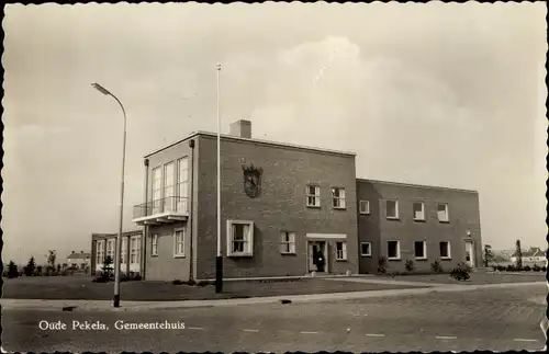 Ak Oude Pekela Groningen Niederlande, Gemeentehuis