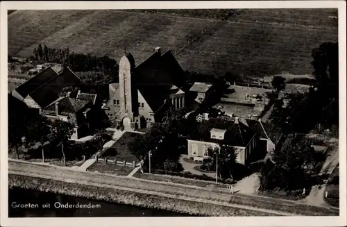 Ak Onderdendam Groningen, Vogelvlucht