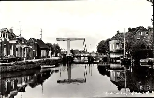 Ak Onderdendam Groningen Niederlande, Zijlvesterbrug