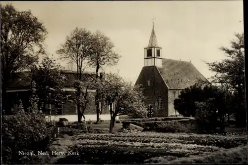 Ak Niezijl Groningen Niederlande, Ned. Herv. Kerk