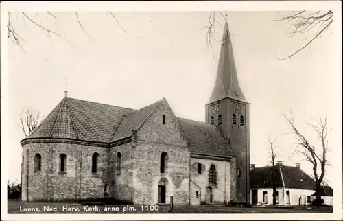 Ak Leens Groningen, Ned. Herv. Kerk, anno plm. 110