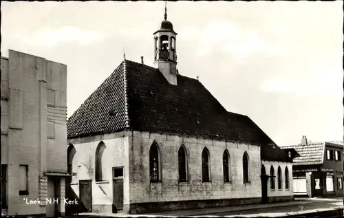 Ak Leek Groningen Niederlande, N. H. Kerk