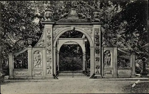 Ak Leek Groningen Niederlande, Antieke poort van Nienoort