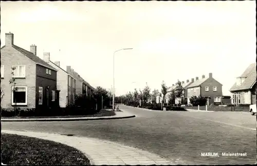 Ak Marum Groningen Niederlande, Molenstraat