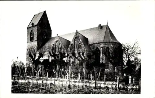 Ak Loppersum Groningen, Ned. Herv. Kerk