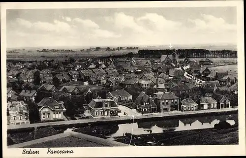 Ak Bedum Groningen Niederlande, Panorama