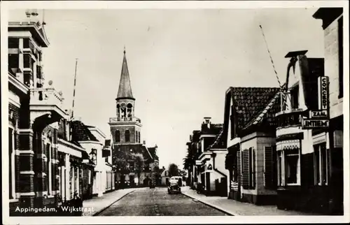 Ak Appingedam Groningen Niederlande, Wijkstraat