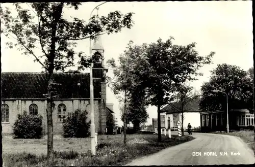Ak Den Horn Groningen, N. H. Kerk
