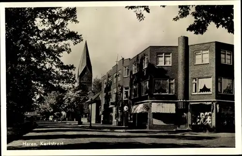 Ak Haren Groningen Niederlande, Kerkstraat