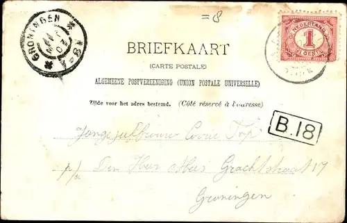 Ak Delfzijl Groningen, Weg Borgshof Farmsum