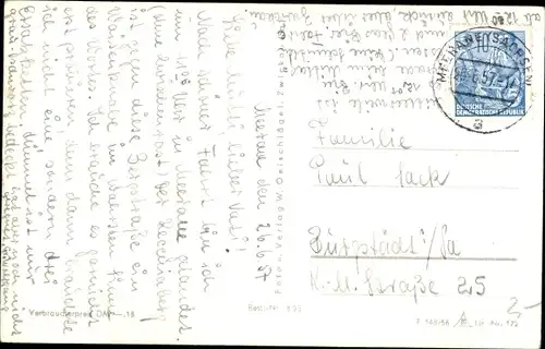 Ak Meerane in Sachsen, Bergstraße, genannt Steile Wand