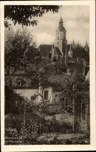 Ak Meerane in Sachsen, Am Pfarrberg, Kirche