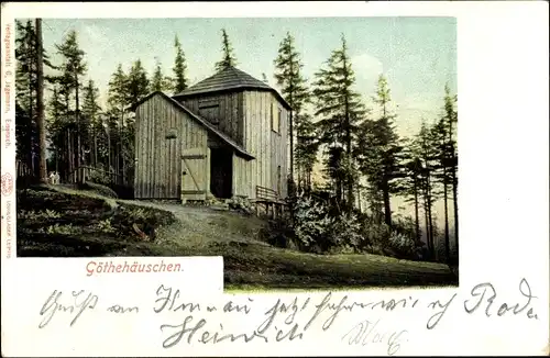 Ak Ilmenau in Thüringen, Goethehäuschen auf dem Kickelhahn