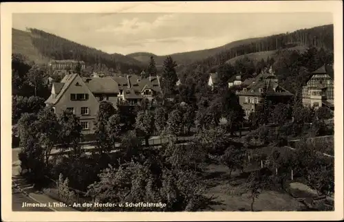 Ak Ilmenau in Thüringen, An der Herderstraße und Scheffelstraße