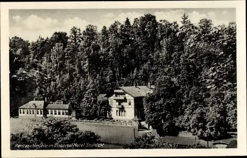 Ak Elstertal Pöhl, Rentzschmühle, Hotel Steinicht