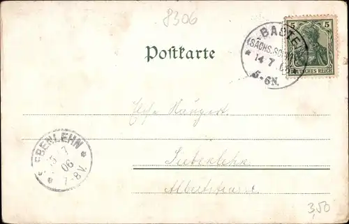 Ak Wehlen an der Elbe Sachsen, Ortsansicht mit Elbe