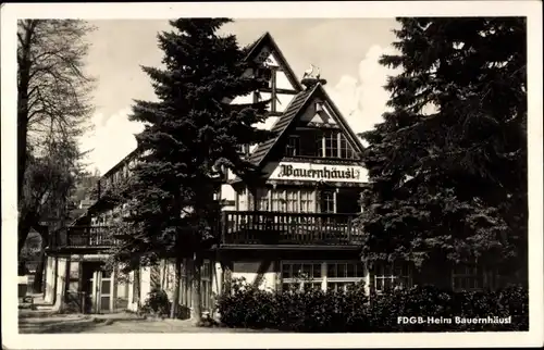 Ak Stadt Wehlen an der Elbe Sachsen, FDGB Heim Bauernhäusl