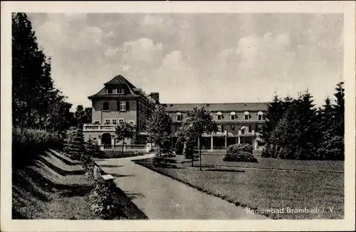 Ak Bad Brambach im Vogtland, Gebäude