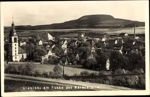 Foto Ak Cranzahl Sehmatal im Erzgebirge, Ortsansicht, Kirche, Bärenstein