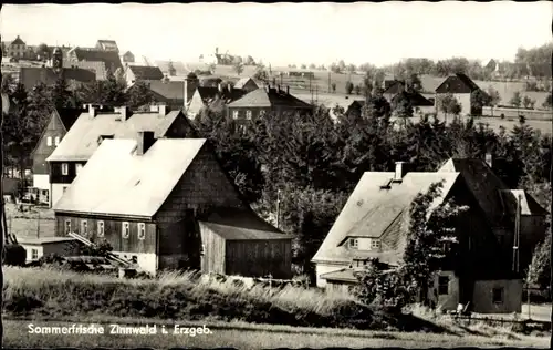 Ak Zinnwald Georgenfeld Altenberg im Erzgebirge, Ortsansicht