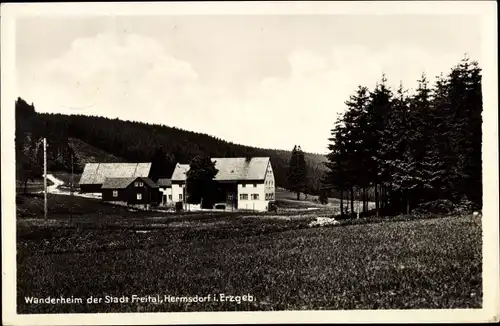 Ak Hermsdorf im Osterzgebirge, Wanderheim der Stadt Freital