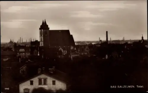 Ak Bad Elmen Salzelmen Schönebeck an der Elbe, Total