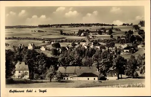 Ak Sohl Bad Elster im Vogtland, Blick auf den Ort mit Umgebung