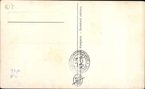 Ak Bad Schandau an der Elbe, Lilienstein, Sage Der verschenkte Lilienstein