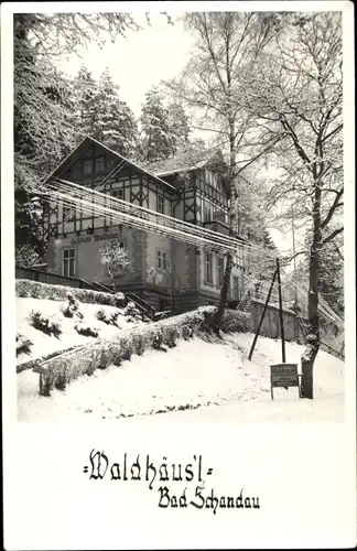 Ak Kirnitzschtal Bad Schandau Sächsische Schweiz, Waldhäus'l, Winter