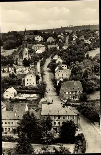 Ak Berggießhübel in Sachsen, Kirchberg, Blick über den Ort