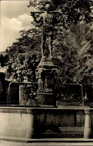 Ak Dohna in Sachsen, Fleischerbrunnen