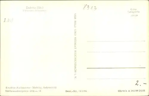 Ak Dohna in Sachsen, Fleischerbrunnen