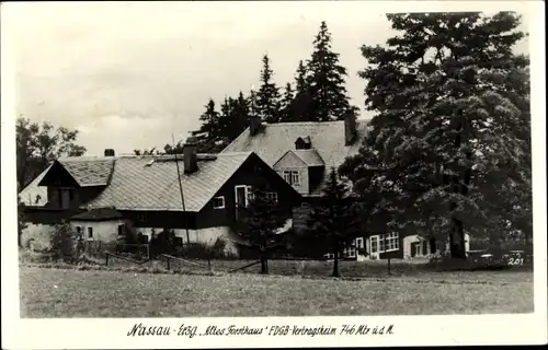 Ak Nassau Frauenstein im Erzgebirge, Altes Forsthaus, FDGB Vertragsheim